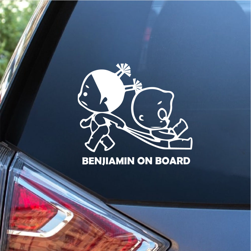 Car Accessories Quotes - 1枚の素敵な子供たちが車の中で遊ぶカスタムテキストカーステッカー、車の壁アートデカールウォールステッカーPVC素材