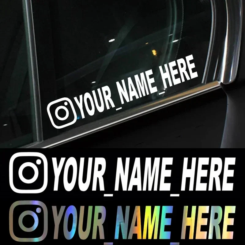 Car Accessories Quotes - ユーザー名カスタムパーソナライズされた Instagram ビニールデカールオートバイ Instagram FACEBOOK カスタマイズニーズ備考車のステッカー