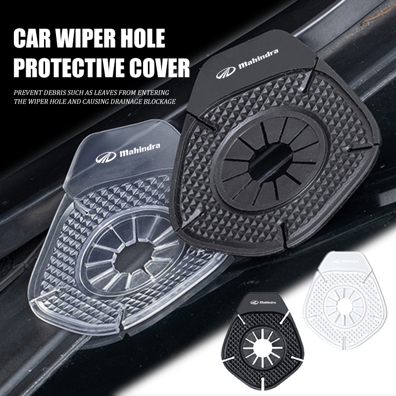 Car Accessories Xuv 300 - 車のワイパーホール保護カバーフロントガラスワイパーボトムシリコンパッドアクセサリーマヒンドラ kuv100 xuv700 xuv300 tuv300 pik用