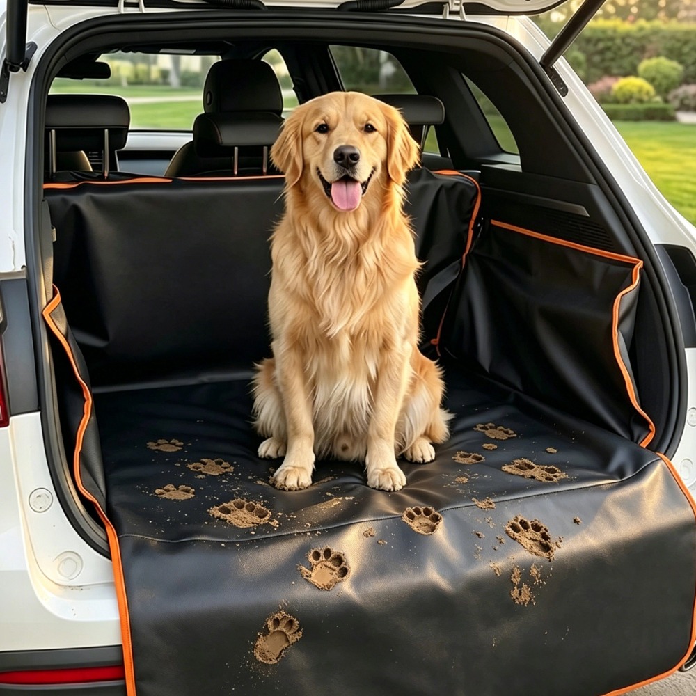 Car Accessories For Road Trip - 車内アクセサリー 防汚ペットマット 防水カーシートカバー ペット旅行マット 車のトランク SUV