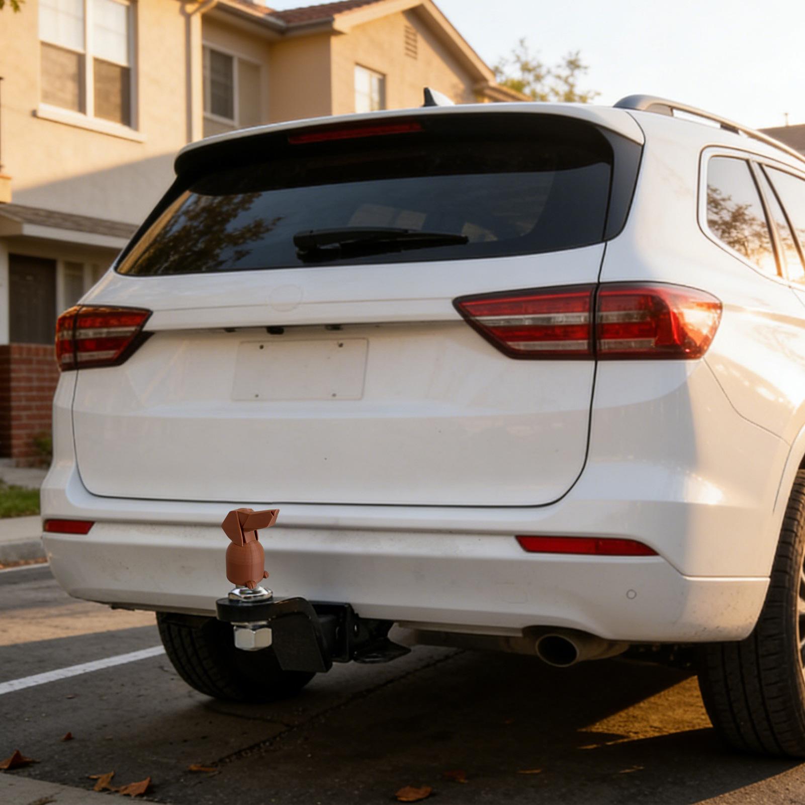 トレーラーヒッチカバー ダックスフント牽引フック装飾キャップ - Car Accessories For Road Trip のレビューと価格