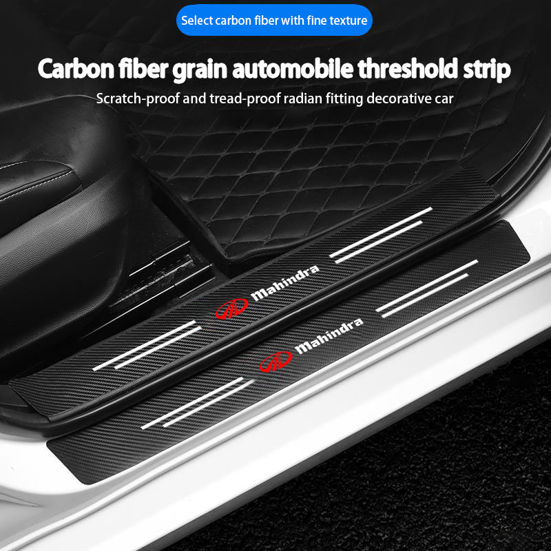 カーボンファイバー製カーゴバンパー保護ステッカー マヒンドラ - Car Accessories Xuv 300 のレビューと価格