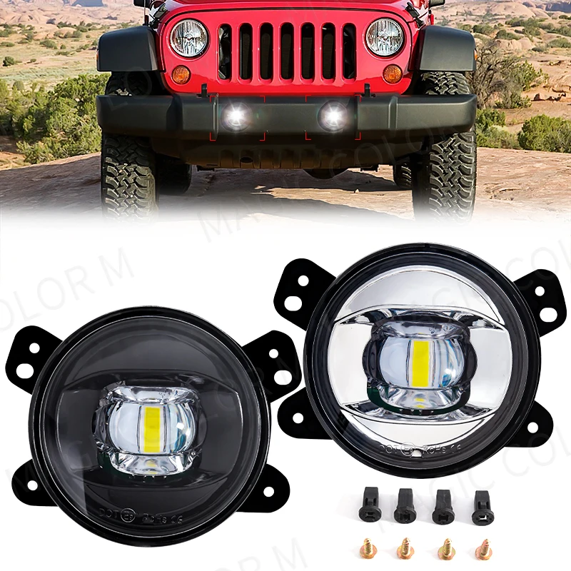 LEDフォグライト,フロントバンパー,車のアクセサリー,jl - Car Accessories For Road Trip のレビューと価格
