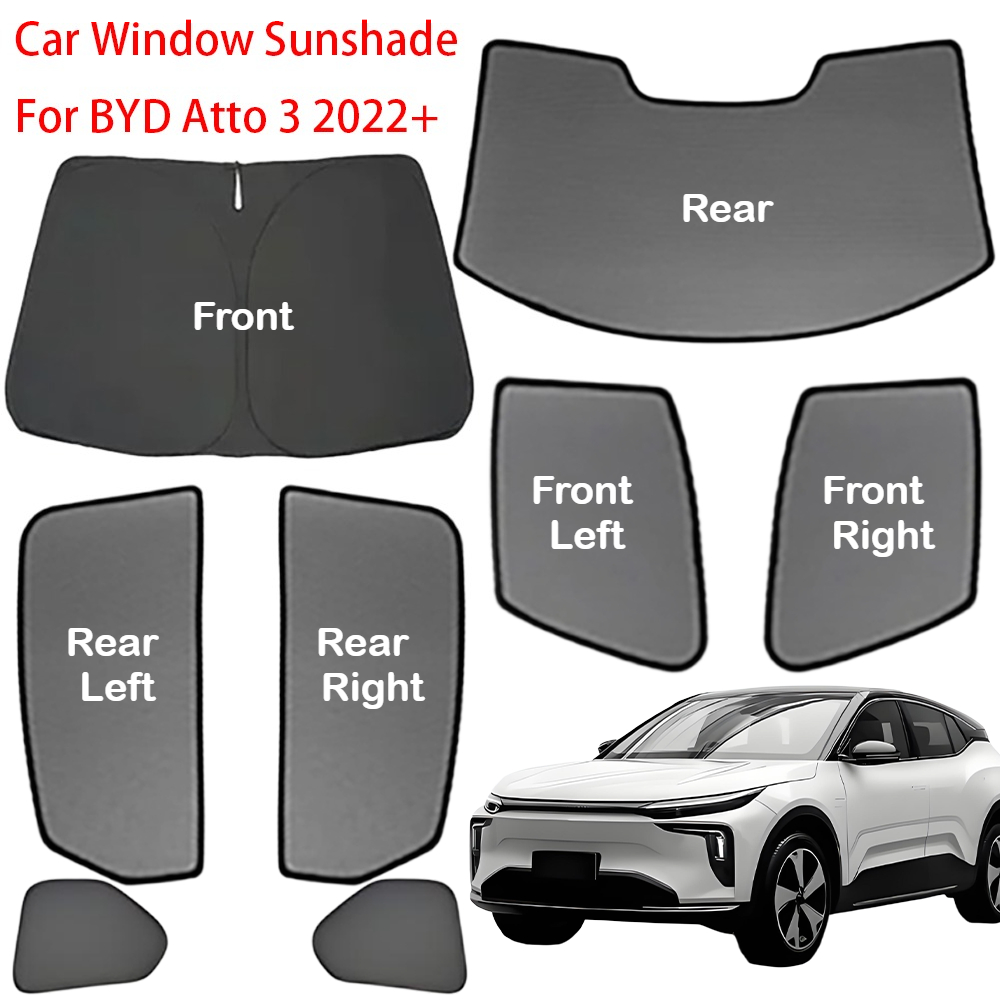 車のフロントリアフロントガラスサンシェードセット BYD A - Automatic Car Sunshade のレビューと価格