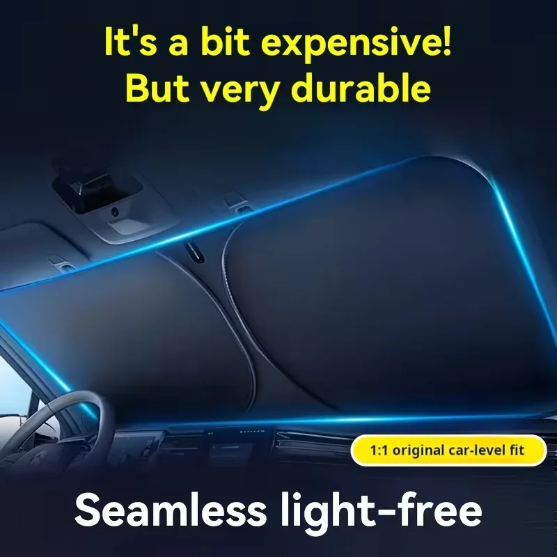車のフロントガラスサンシェードカバー折りたたみ式フロントウィ - Automatic Car Sunshade のレビューと価格
