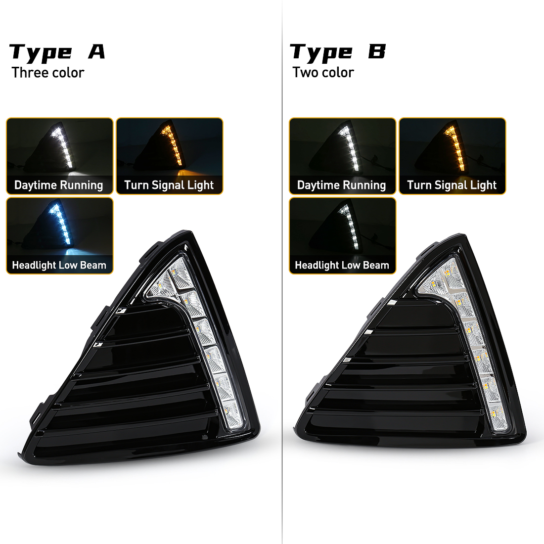 LEDデイタイムランニングライト,ダイナミックフラッシャー, - Car Accessories For Road Trip のレビューと価格