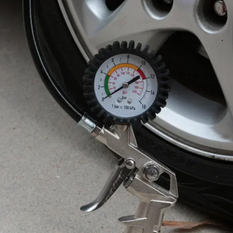 タイヤポンプガンツール車のタイヤ圧力計テスター自動車エアアク - Car Accessories Job のレビューと価格