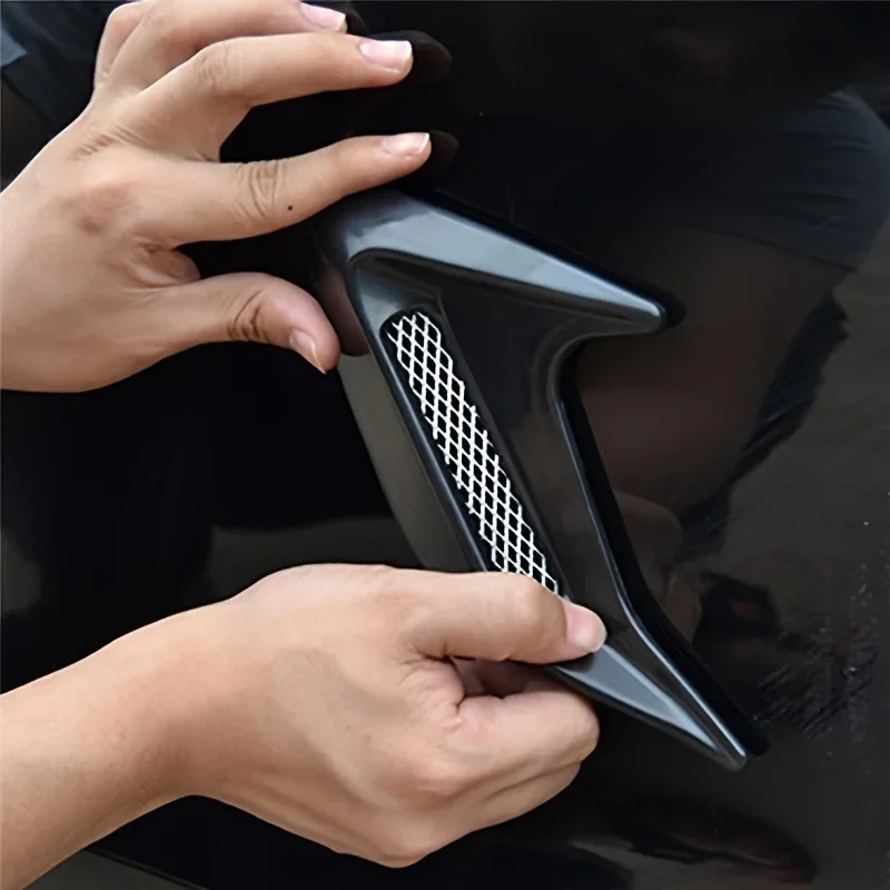 カーボンファイバーユニバーサルカーシャークギルフェンダーサイ - Car Accessories Quotes のレビューと価格