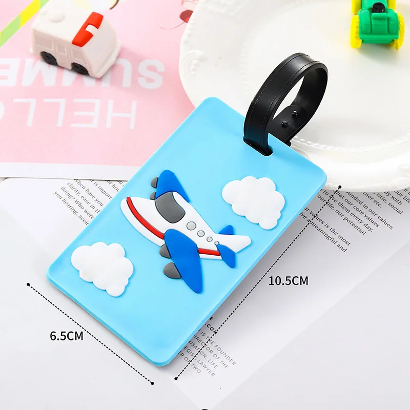 かわいい漫画の車 PVC シリコーン荷物タグ旅行荷物名札スー - Car Accessories For Road Trip のレビューと価格
