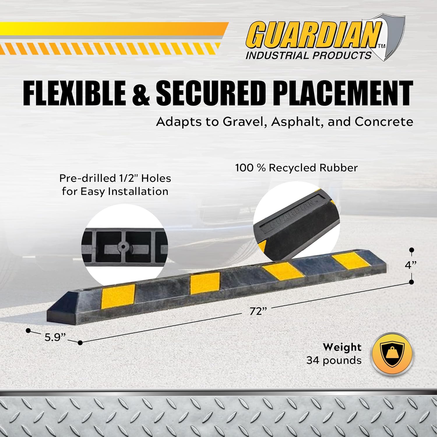 穴あきパーチェージングテープ、6フィート、黒/黄色 - 車と - Car Accessories Job のレビューと価格