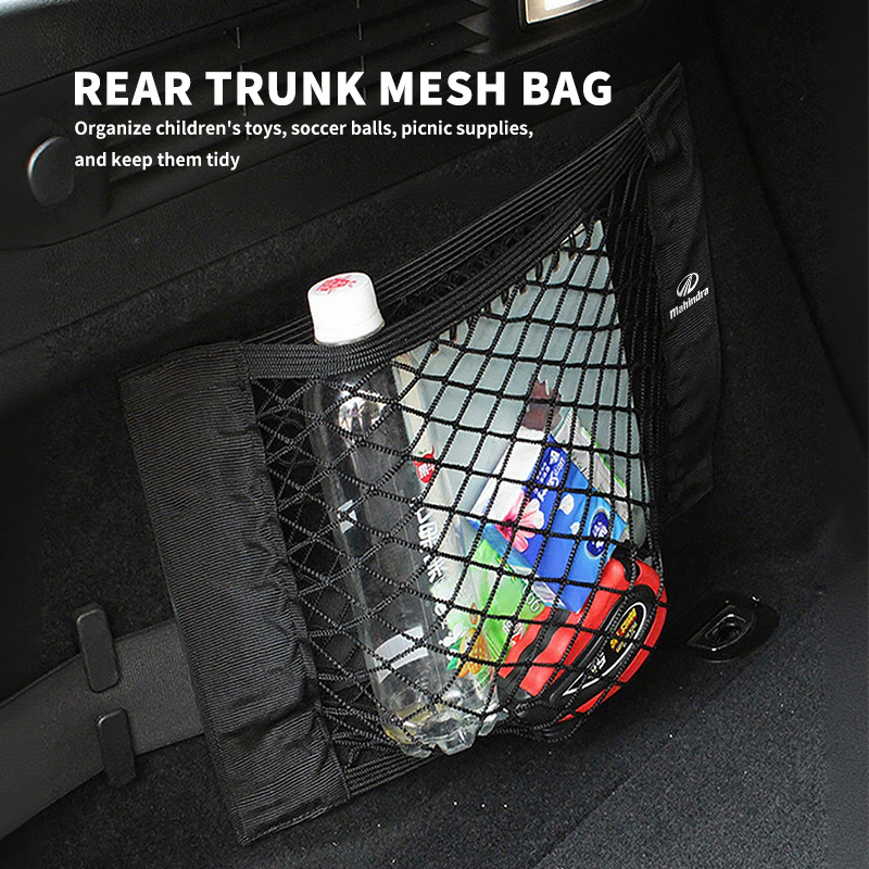 車のトランクネットポケットメッシュバッグ収納ホルダー、マヒン - Car Accessories Xuv 300 のレビューと価格