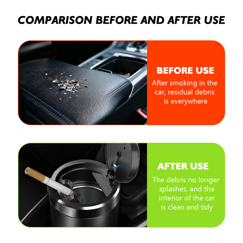 車用ポータブル灰皿ゴミ箱多機能ゴミ箱アクセサリーマヒンドラ  - Car Accessories Xuv 300 のレビューと価格